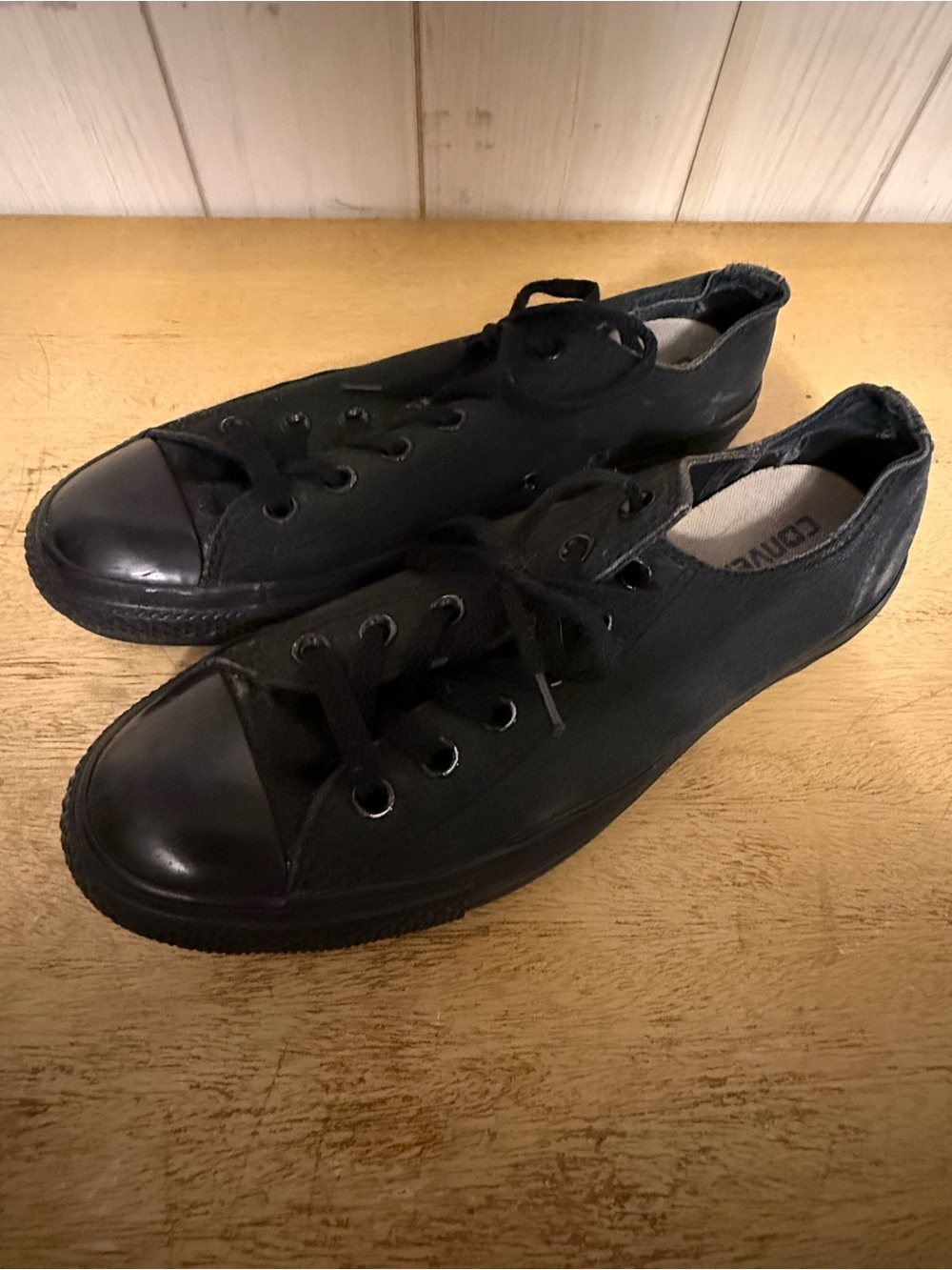 Converse Black Canvas Low-Top Sneakers